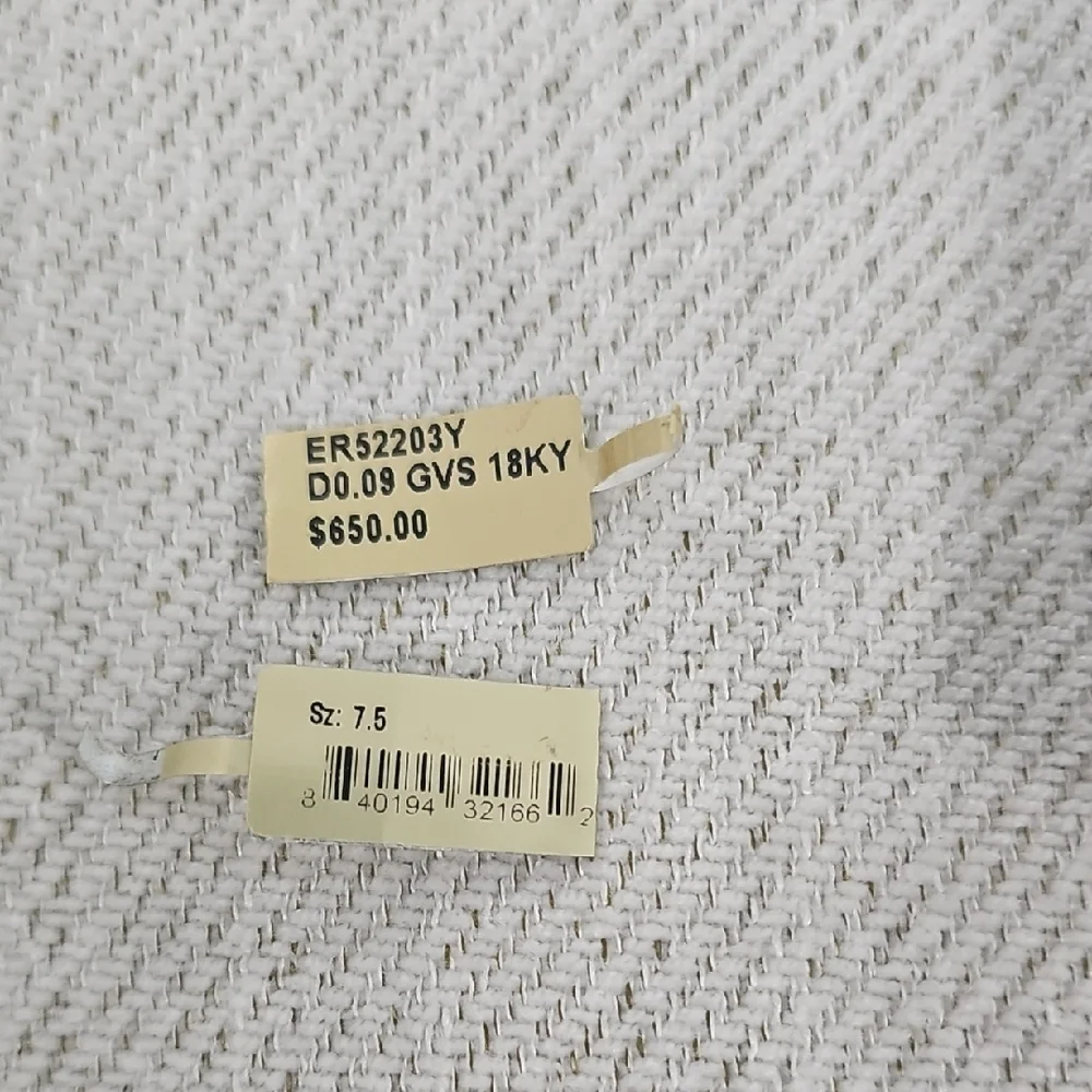 Gold and Diamond Ring with Dainty Band - Picture 4 of 9